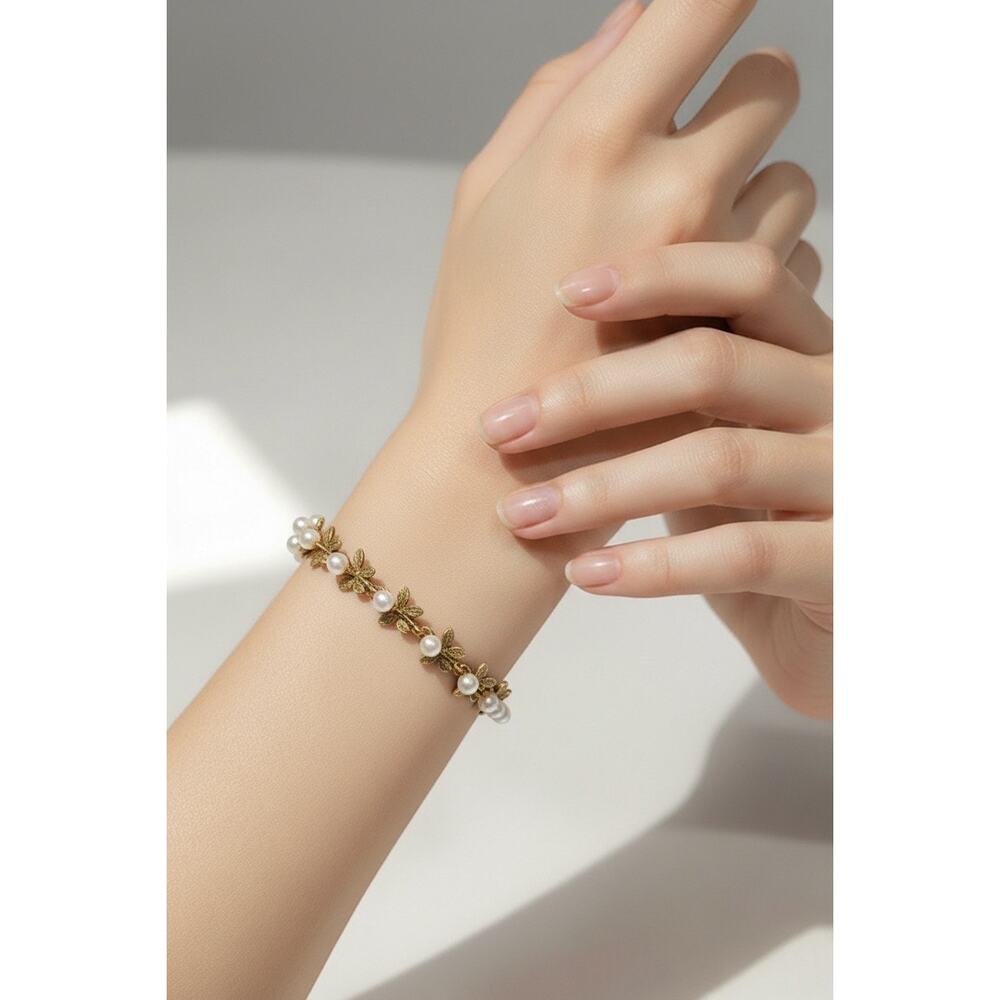 Michael Michaud Orange Blossom Pearl Bracelet